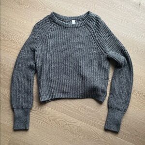 American Apparel Fisherman Knit Cropped Women's Sweater